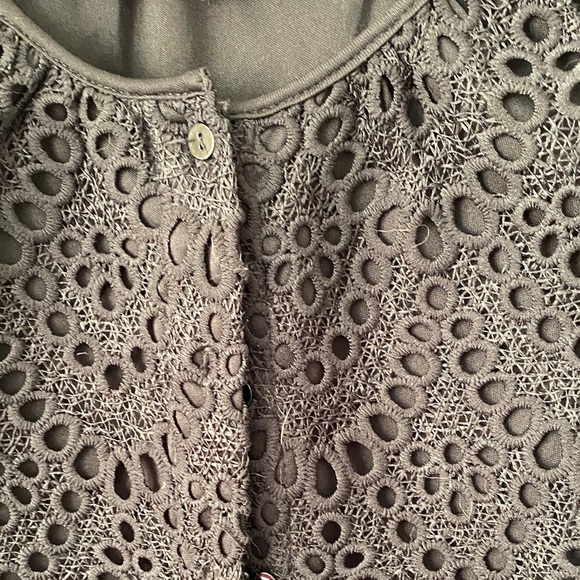 Joie Navy Crochet Women's Blouse - Picture 2 of 6